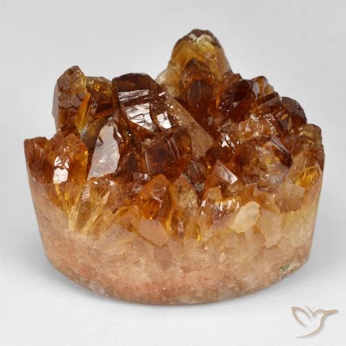69,46 ct ungewöhnlich geformter drusischer Citrin, 26,3 x 22 mm aus Uruguay, Photo A