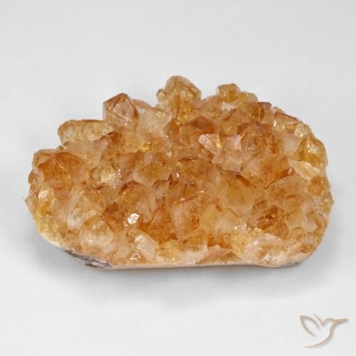 Citrine Druzy de forme étrange de 86,91 ct, 40,3 x 29,5 mm d'Uruguay, Photo A
