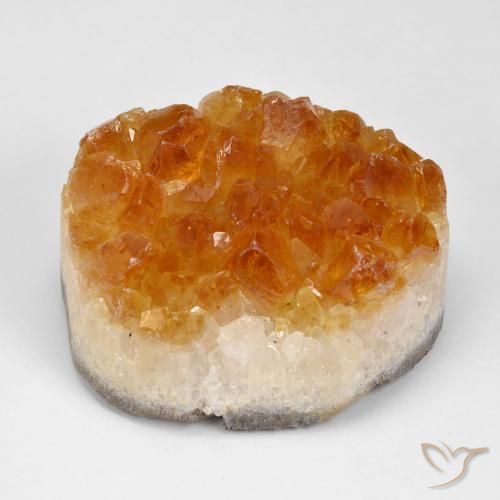 93.75 ct Druzy Citrine, 27.8 x 24.5 mm From Uruguay, Photo A