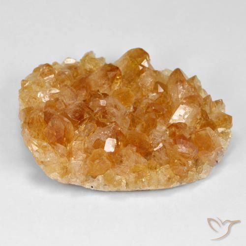 43,06 ct ungewöhnlich geformter drusischer Citrin, 33,3 x 25,4 mm aus Uruguay, Photo A
