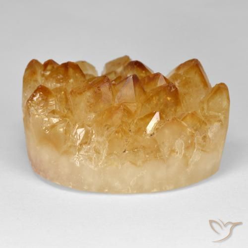 Druzy Citrine Gemstone in 30 x 22 mm (calibrated) Size for Sale, Druzy Citrine Stone in Orange-Gold Color