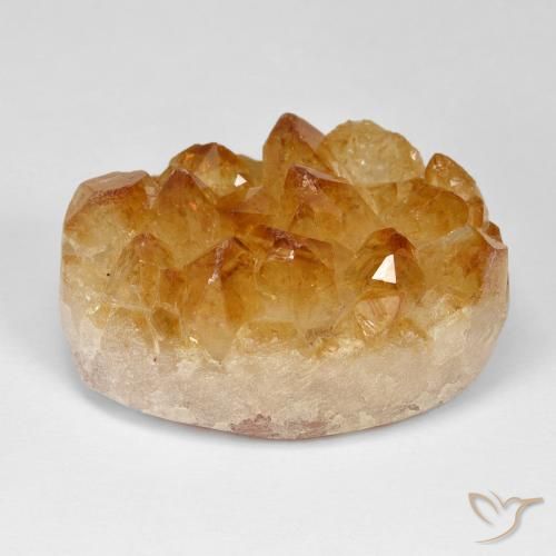 Citrine Druzy 57,87 ct, 28,8 x 19,5 mm d'Uruguay, Photo A