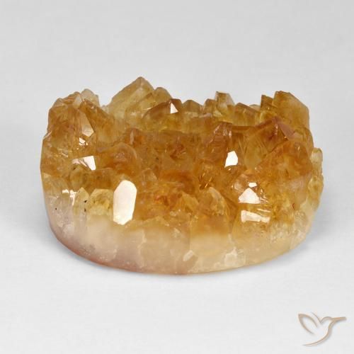 38.29 ct Druzy Citrine, 26.1 x 17.8 mm From Uruguay, Photo A