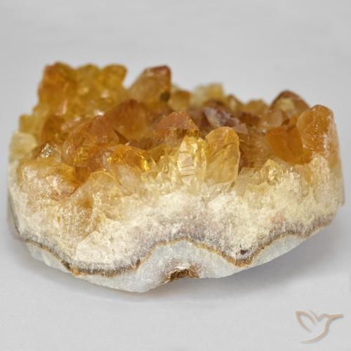 Druzy Citrine Gemstone in 31.5 x 27.7 mm Size for Sale, Druzy Citrine Stone in Orange-Gold Color