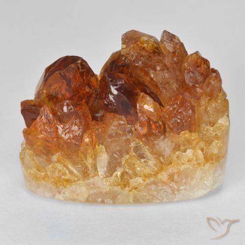 17,78 ct Druzy Citrin, 19,4 x 8,3 mm aus Uruguay, Photo A