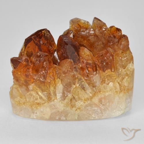 Druzy Citrine Gemstone in 19.4 x 8.3 mm Size for Sale, Druzy Citrine Stone in Deep Orange Color