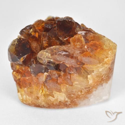 37,97 ct Druzy Citrin, 19,1 x 17,9 mm aus Uruguay, Photo A