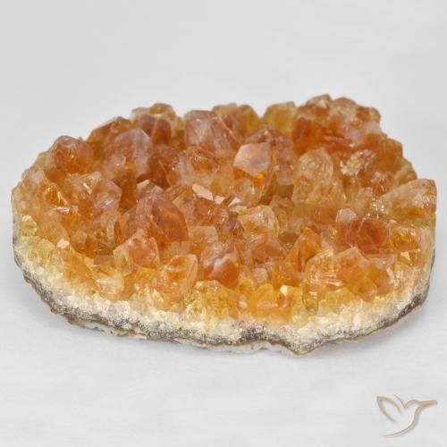 Citrine Druzy de forme étrange de 49,85 ct, 32,7 x 24,6 mm d'Uruguay, Photo A