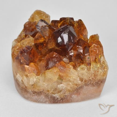 27.56 ct Orange Druzy Citrine Stone, Natural Druzy Citrine in Fancy Crystal Cluster Shape for Sale