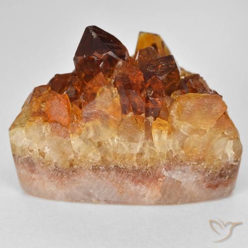 Druzy Citrine Gemstone in 21.4 x 13.6 mm Size for Sale, Druzy Citrine Stone in Deep Orange Color
