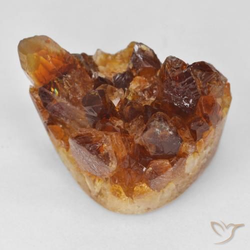 25,83 ct Druzy Citrin, 21,5 x 15,4 mm aus Uruguay, Photo A