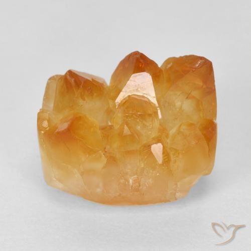 6,18 ct Druzy Citrin, 12 x 8 mm aus Uruguay, Photo A