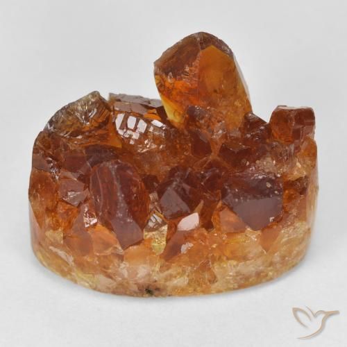 18,42 ct Druzy Citrin, 19 x 10,9 mm aus Uruguay, Photo A