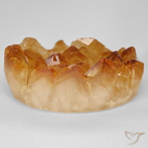 Druzy Citrine Gemstone in 27 x 20 mm (calibrated) Size for Sale, Druzy Citrine Stone in Honey Orange Color