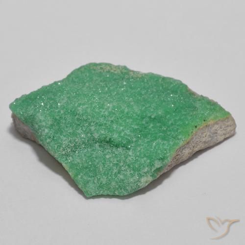 Druzy Variscite Gemstone in 20.8 x 20.5 mm Size for Sale, Druzy Variscite Stone in Medium Green Color