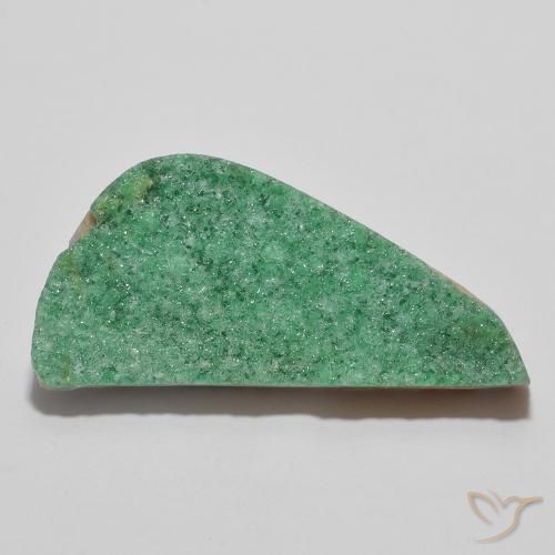 13,42 ct ungewöhnlich geformter Druzy Variscit, 30,3 x 14,1 mm aus Australien, Photo A