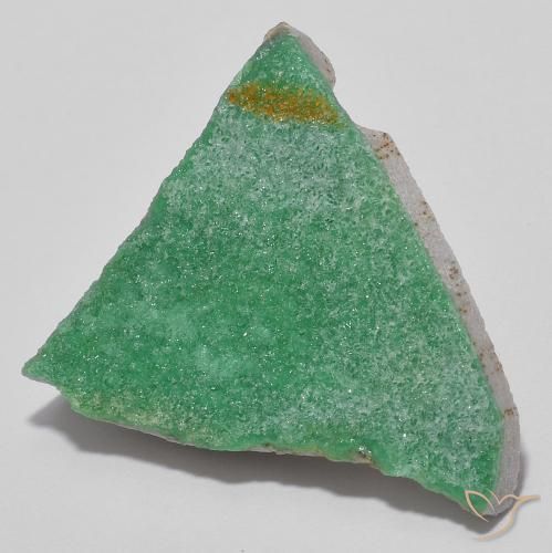 10.83 ct Green Druzy Variscite Stone, Natural Druzy Variscite in Trillion Crystal Cluster Shape for Sale