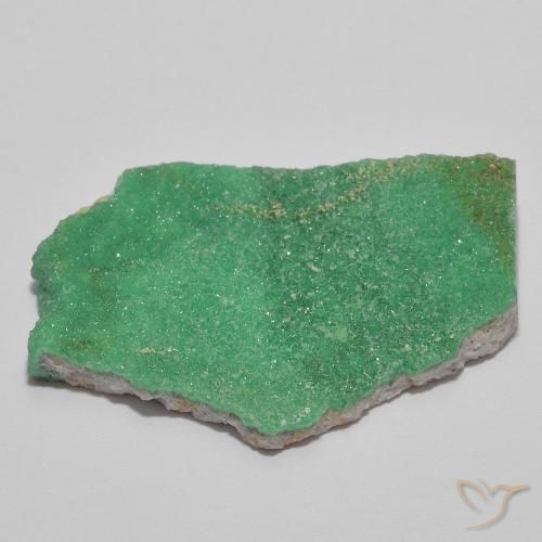 Druzy Variscite Gemstone in 27 x 20 mm (calibrated) Size for Sale, Druzy Variscite Stone in Medium Green Color