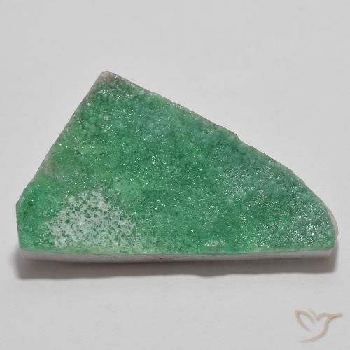 16,67 ct ungewöhnlich geformter Druzy Variscit, 30,6 x 19,2 mm aus Australien, Photo A