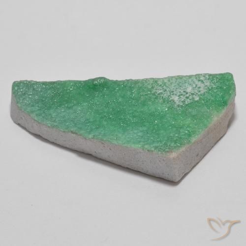 Druzy Variscite Gemstone in 30.6 x 19.2 mm Size for Sale, Druzy Variscite Stone in Green Color