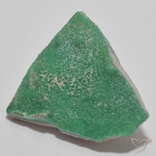 10.49 ct Green Druzy Variscite Stone, Natural Druzy Variscite in Fancy Crystal Cluster Shape for Sale