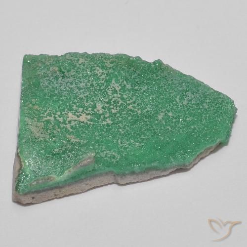 Druzy Variscite Gemstone in 23 x 22.1 mm Size for Sale, Druzy Variscite Stone in Medium Green Color
