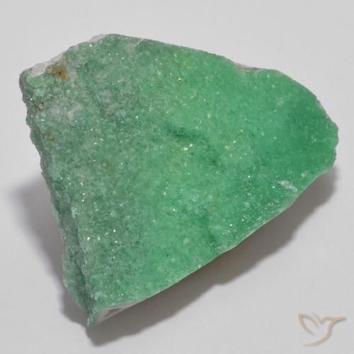13.63 ct Green Druzy Variscite Stone, Natural Druzy Variscite in Fancy Crystal Cluster Shape for Sale