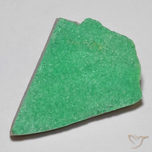 10.24 ct Green Druzy Variscite Stone, Natural Druzy Variscite in Fancy Crystal Cluster Shape for Sale