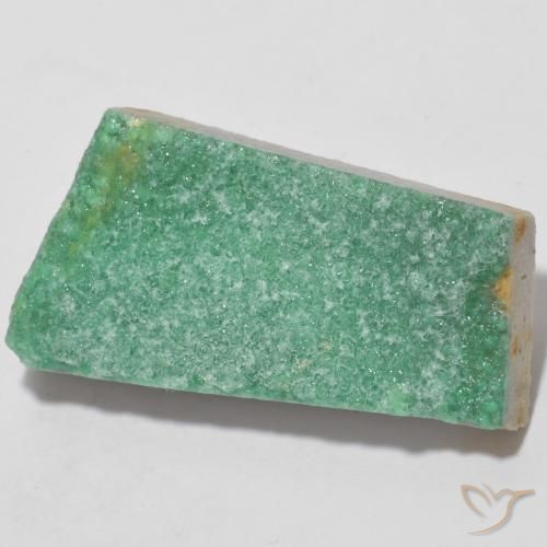 12.08 ct Green Druzy Variscite Stone, Natural Druzy Variscite in Fancy Crystal Cluster Shape for Sale