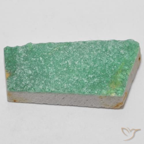Druzy Variscite Gemstone in 26.6 x 13.5 mm Size for Sale, Druzy Variscite Stone in Light Green Color