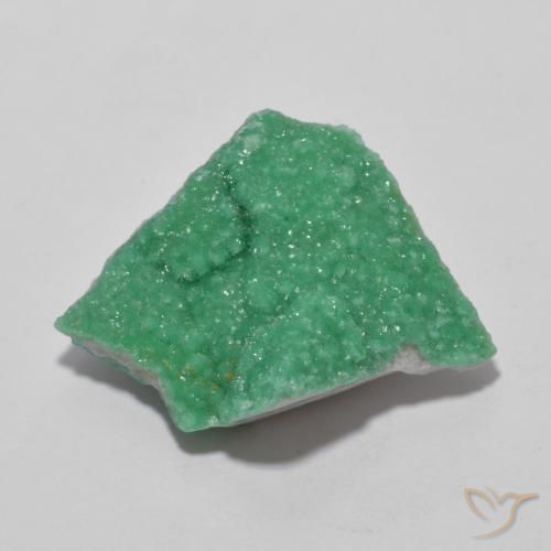 9,9 ct ungewöhnlich geformter Druzy Variscit, 19,3 x 19,3 mm aus Australien, Photo A