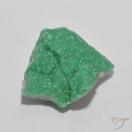 9.90 ct Green Druzy Variscite Stone, Natural Druzy Variscite in Fancy Crystal Cluster Shape for Sale