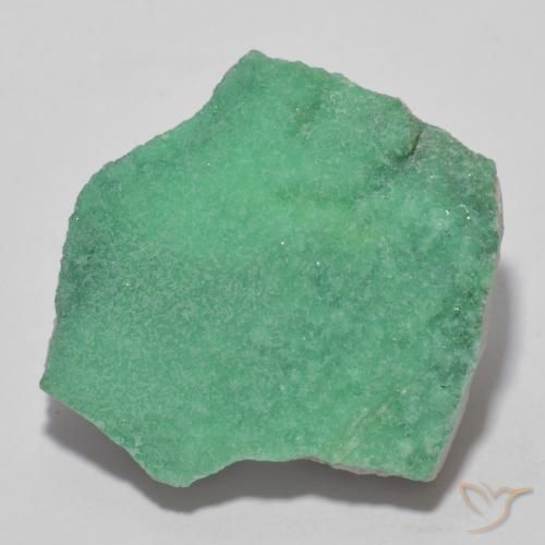 12,5 ct ungewöhnlich geformter Druzy Variscit, 21,2 x 20,8 mm aus Australien, Photo A