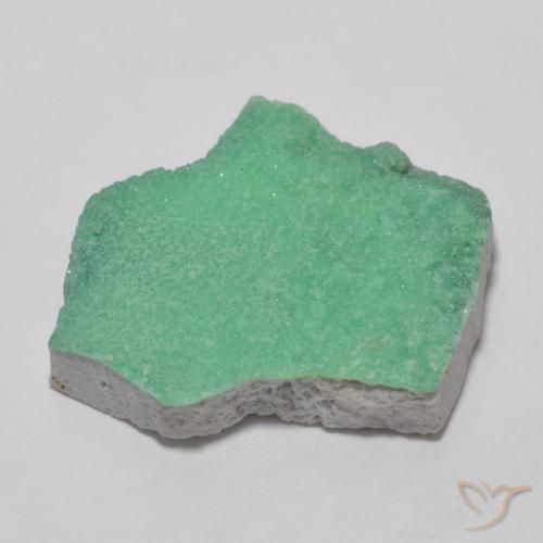 Druzy Variscite Gemstone in 21.2 x 20.8 mm Size for Sale, Druzy Variscite Stone in Mint Green Color