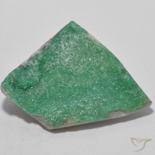 10,29 ct ungewöhnlich geformter Druzy Variscit, 27,7 x 19,1 mm aus Australien, Photo A