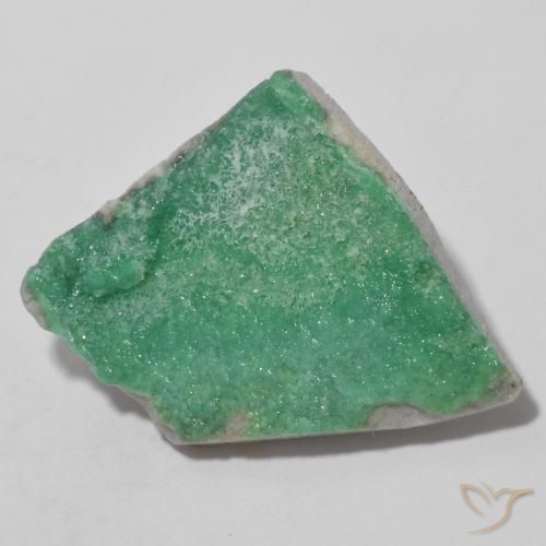 10.29 ct Green Druzy Variscite Stone, Natural Druzy Variscite in Fancy Crystal Cluster Shape for Sale