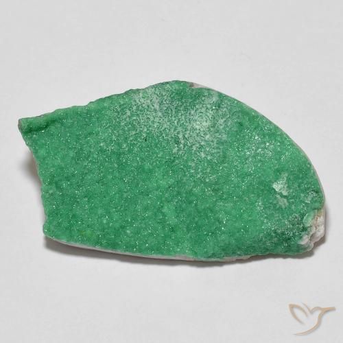 17,75 ct ungewöhnlich geformter Druzy Variscit, 29,1 x 17,8 mm aus Argentinien, Photo A