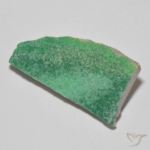 21.19 ct Green Druzy Variscite Stone, Natural Druzy Variscite in Fancy Crystal Cluster Shape for Sale
