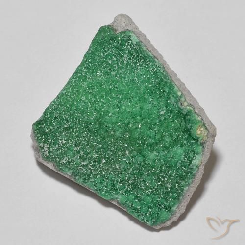 11,83 ct ungewöhnlich geformter Druzy Variscit, 23,4 x 22,7 mm aus Argentinien, Photo A