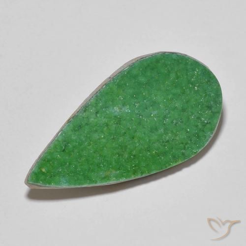 9,49 ct Druzy Variscite, 29,4 x 14,8 mm d'Argentine, Photo A
