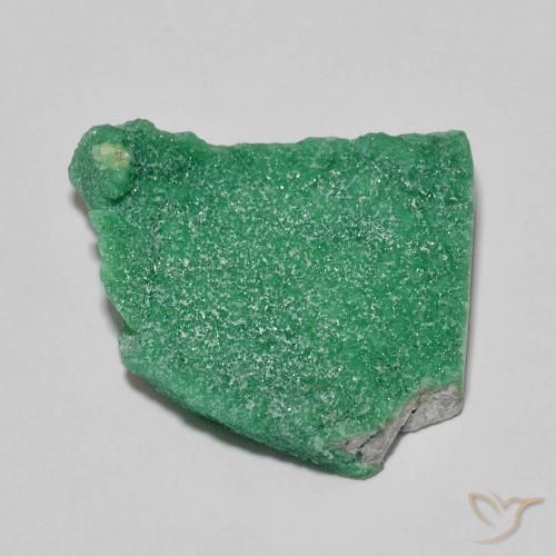 Druzy Variscite Gemstone in 27 x 24.6 mm Size for Sale, Druzy Variscite Stone in Light Basil Green Color