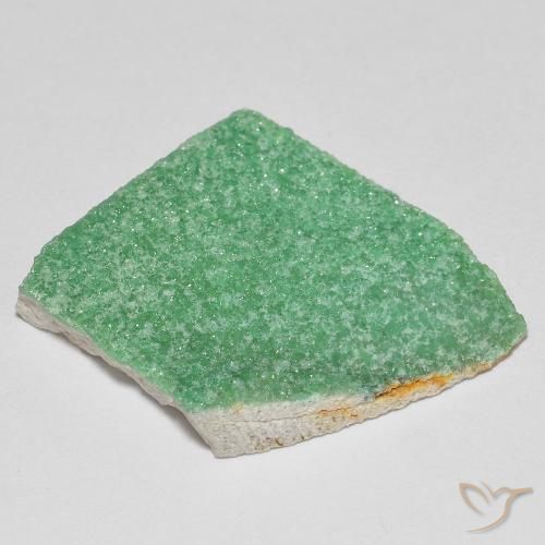 Druzy Variscite Gemstone in 23.2 x 21.2 mm Size for Sale, Druzy Variscite Stone in Fern Green Color