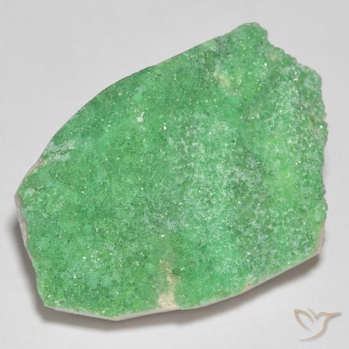 21.42 ct Green Druzy Variscite Stone, Natural Druzy Variscite in Fancy Crystal Cluster Shape for Sale