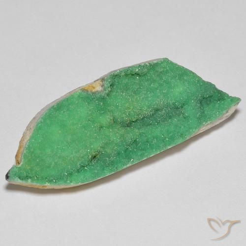 12.46 ct Green Druzy Variscite Stone, Natural Druzy Variscite in Fancy Crystal Cluster Shape for Sale
