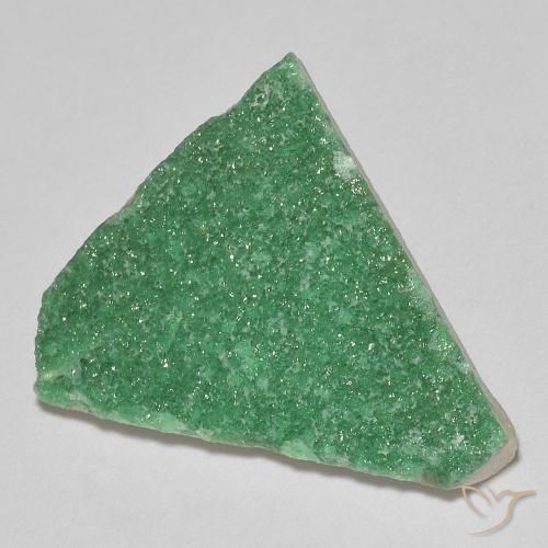 8.36 ct Green Druzy Variscite Stone, Natural Druzy Variscite in Fancy Crystal Cluster Shape for Sale