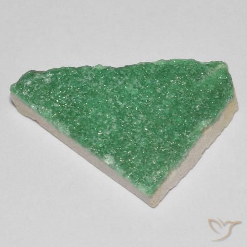 Druzy Variscite Gemstone in 21.3 x 19.7 mm Size for Sale, Druzy Variscite Stone in Yellowish Green Color