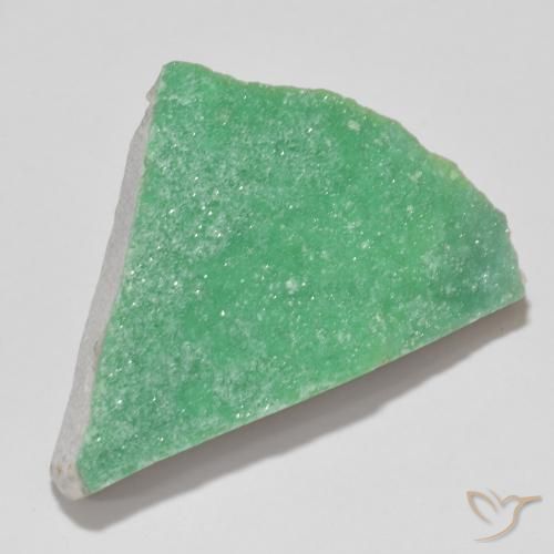 21.37 ct Green Druzy Variscite Stone, Natural Druzy Variscite in Fancy Crystal Cluster Shape for Sale