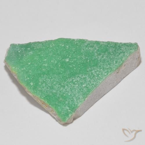 Druzy Variscite Gemstone in 29.5 x 24.8 mm Size for Sale, Druzy Variscite Stone in Medium Green Color