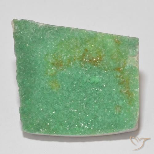 Variscite Druzy de forme étrange de 14,79 ct, 22,4 x 19,9 mm d'Argentine, Photo A