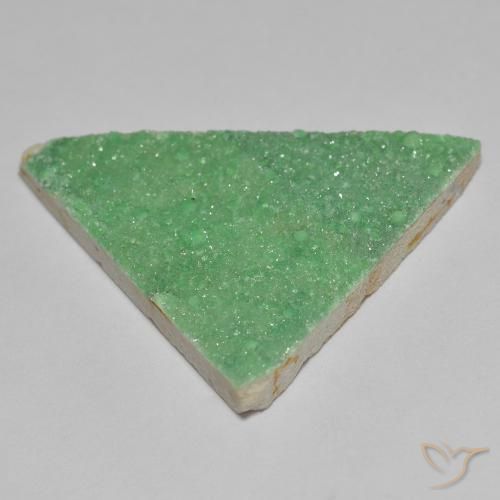 Druzy Variscite Gemstone in 29.4 x 21 mm Size for Sale, Druzy Variscite Stone in Light Green Color